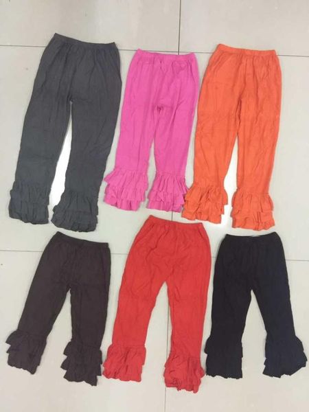 

trousers bubble gum pink ruffle pants triple leggings baby girls bottoms pant with 3 ruffles toddler, Blue