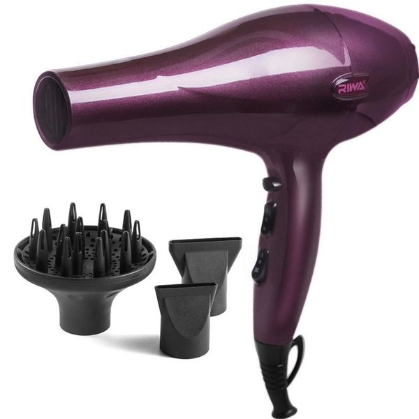 

professional hair dryer 3 in 1 nozzle brush 2200w 6 modes overheat protection electric brushes