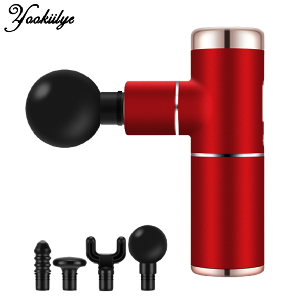 

mini electric muscle massage gun portable deep vibration pain therapy for neck body relief relax fitness