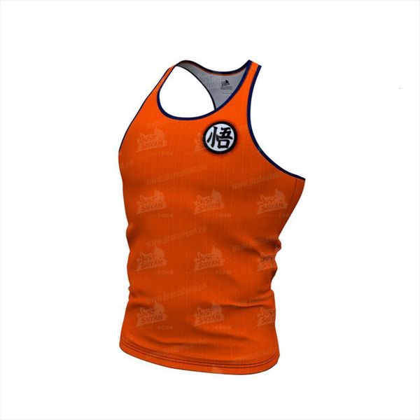 

bodybuilding tank men vest male singlet anime printing sleeveless summer running fitness tight jerseys, White;black