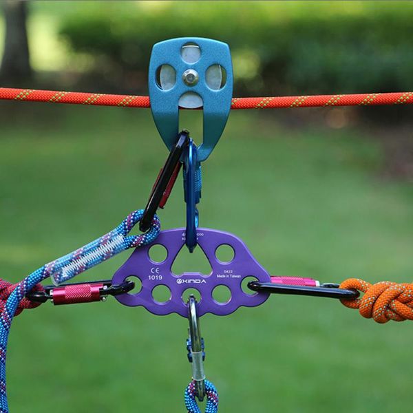 

cords, slings and webbing 28kn rock climbing pulley outdoor survival mountaineering hiking lifting rope belt sling accessory tool