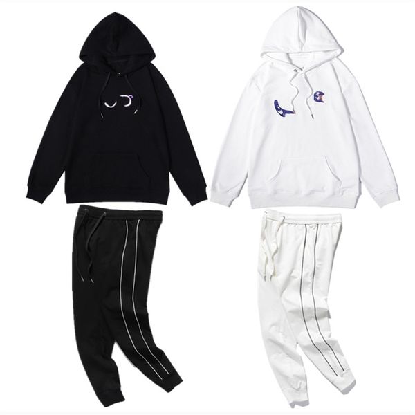 

001 luxurious men's and women's hoodies embroidery technology brand luxury designer hoodie sportswear sweatshirt fashion, Black