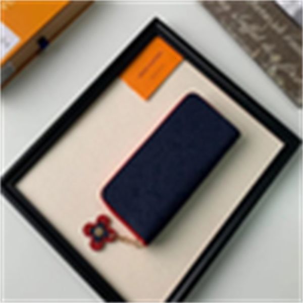 

chain brand real designer card luxury m64161 pouches women's leather bag s short key long wallet holders pho, Red;black