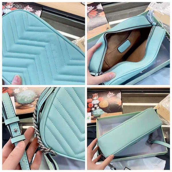 

bag holderdesigner women's single shoulder camera bag makaron series ~ wavy three-layer crossbody high-end goods in three sizeshandbag