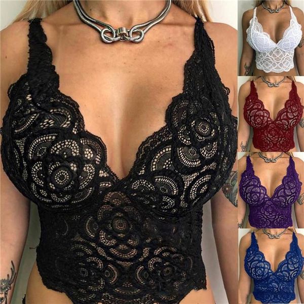 

bras women comfortable temptation underwear lace bra floral summer without steel ring slim sexy, Red;black