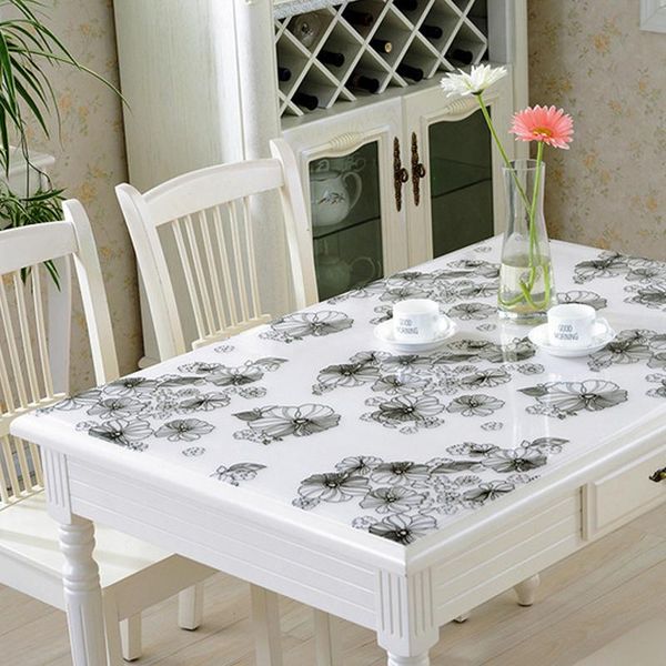 

table cloth 2021 soft glass tablecloth cover color transparent pvc crystal plastic waterproof for home tablecloths