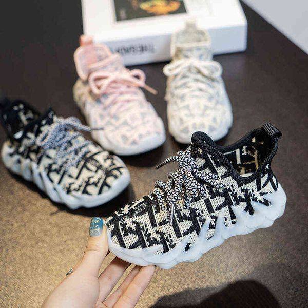 

summer girls' sneakers children's ocs fishnet face boys' parent-child breathable casual, Black