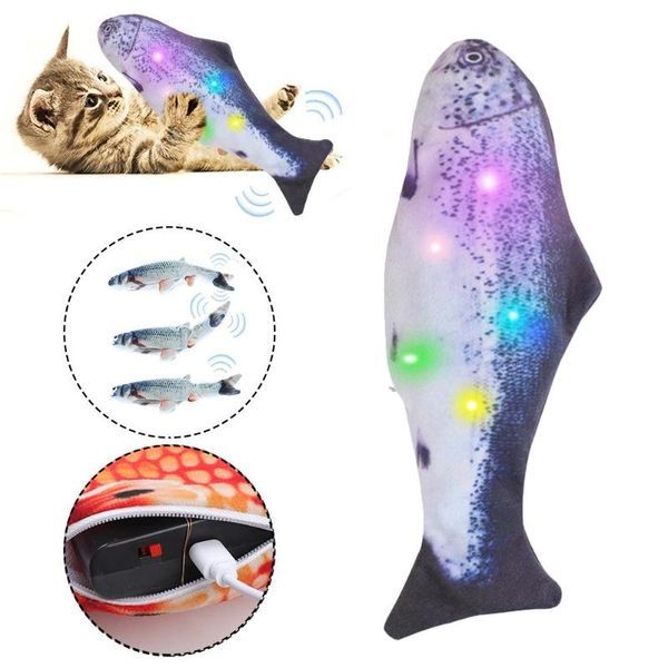 

cat toys interactive electric dancing fish toy moving funny pets usb gift