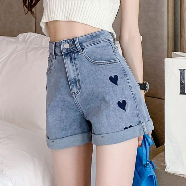 Frauen Shorts #3078 Sommer Hohe Taille Denim Plus Größe Beiläufige Lose Dünne Breite Bein Hosen Jeans Damen Streetwear Sexy mädchen