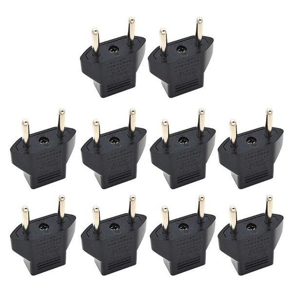 

smart power plugs 10 pcs us to eu plug travel charger socket adapter converter type c d08a