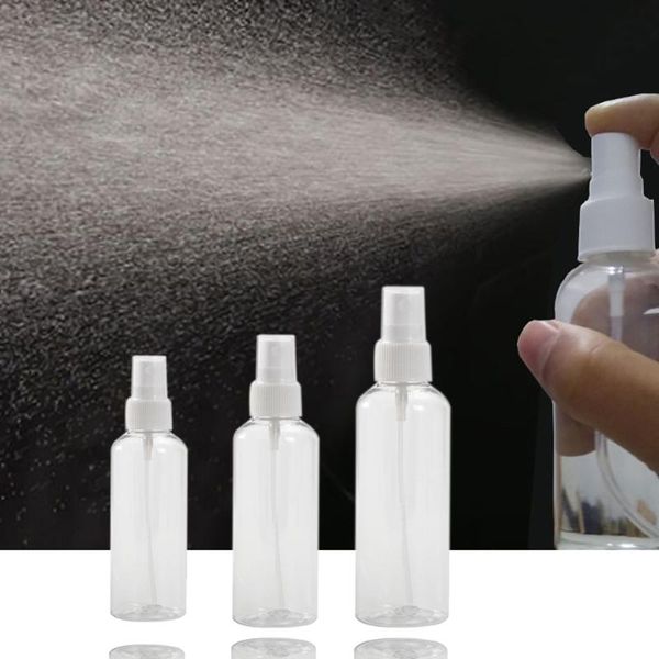 

5pcs plastic refillable empty spray bottle travel bottles cosmetic container makeup storage & jars