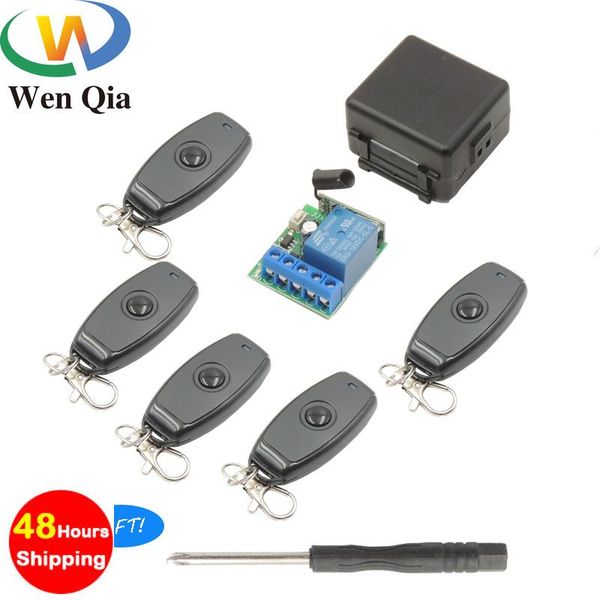 

smart home control 433mhz universal rf wireless remote switch on/off transmitter dc 12v1ch relay receiver module for access system