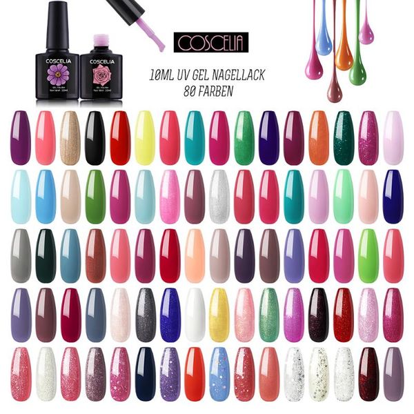 

nail art kits coscelia gel polish set soak off semi permanent hybrid manicure for tools