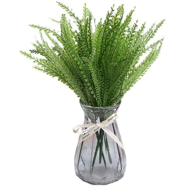 

40cm spray persian grass fern leaf plant trees nodern home decor artificial flower wedding party office decorative flowers & wreaths