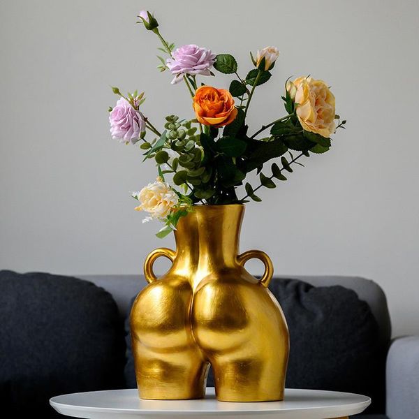 

customized light luxury dehua ceramic vase home decoration el crafts artistic human body gifts vases