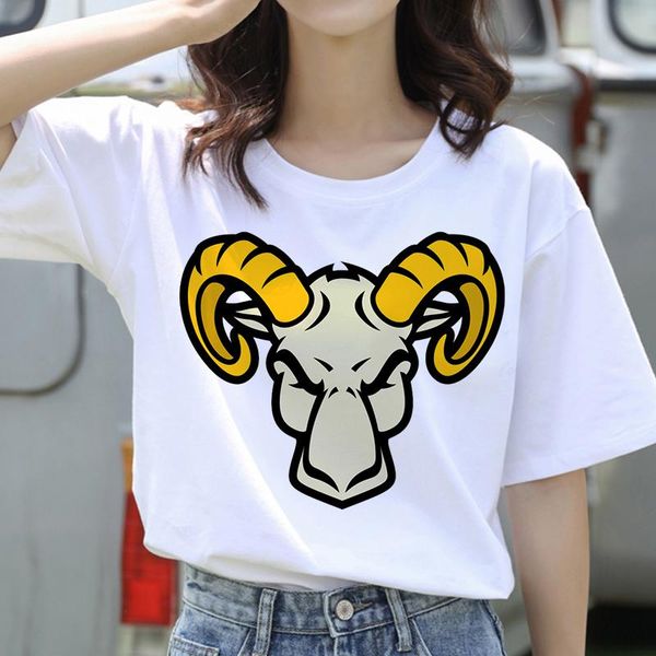 

women's t-shirt 2021 special totem print t shirt women vogue short sleeved casual 90s tshirt femme streetwear tee, White
