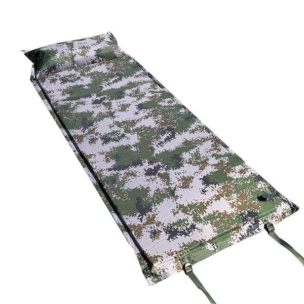 

outdoor pads camouflage automatic inflatable cushion moisture-proof can be stitched with its own pillow camping trip picnic