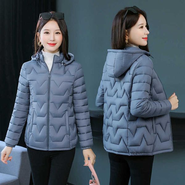 

down cotton coat women's slim in autumn and winter, Black