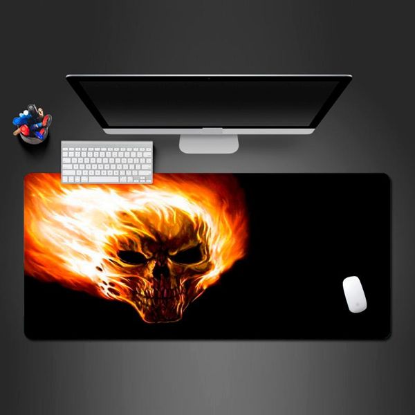 

mouse pads & wrist rests super flame eye skull pad senior rubber pc gaming computer keyboard mat fast gamers for christmas gift