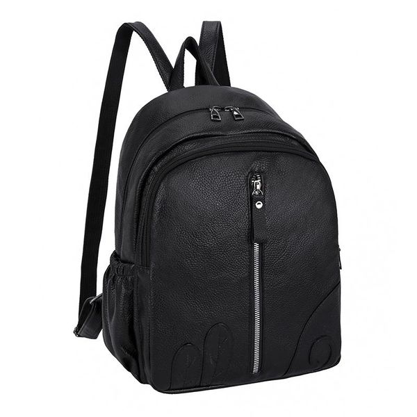 

outdoor bags soft leather backpack pu female bag washed casual student