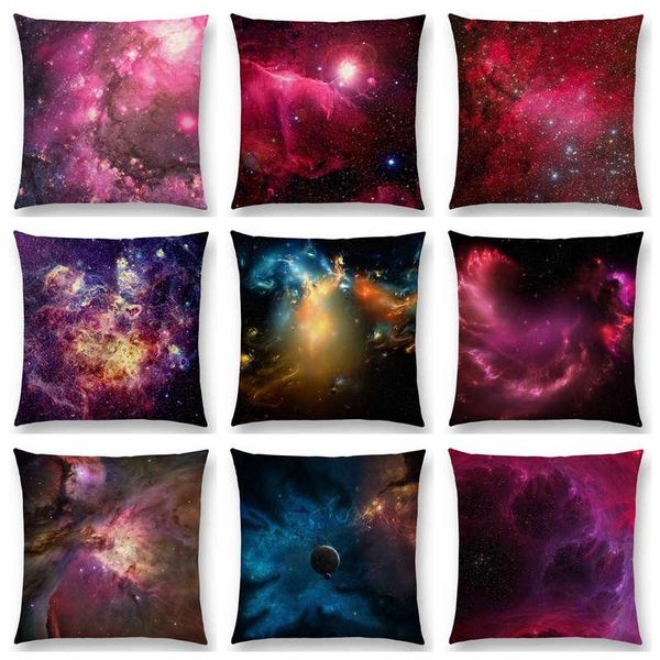 

cushion/decorative pillow beautiful night sky gorgeous nebula dreamy galaxy universe space planets colorful cushion home decor sofa throw