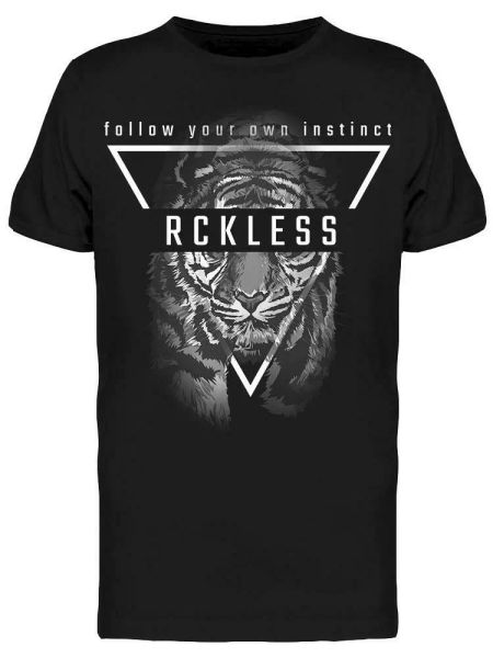 

Follow Your Own Instinct Reckles Tee Men's -Image by Shutterstock, White;black
