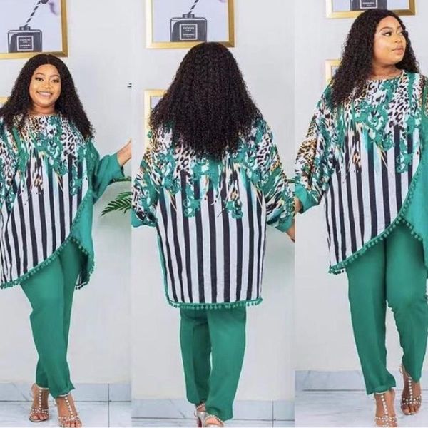 

ethnic clothing two piece set tracksuit women clothes african dresses dashiki print ball pant suits famous bazin jogging vetement femme, Red