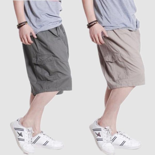 

metrosexual haren arrival summer thin fashion casual cotton shorts male tide men plus size lxl2xl3xl4xl5xl6xl men's, White;black