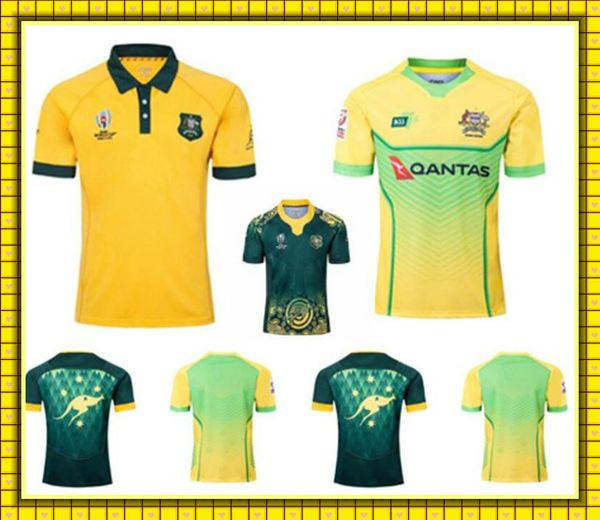 

jersey 18 rugby 19 20 australian national team league shirt, Black