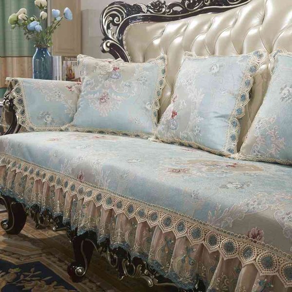 

dark fragrance sofa cushion four seasons jacquard fabric seat cover 5