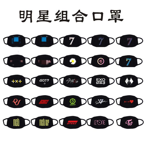 

masks bta bullet proof youth group exo two black pink got7 nct cartoon animation