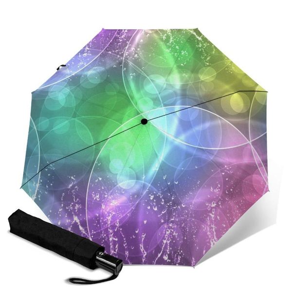 

umbrellas umbrella windproof and sunscreen 3 folding circular outdoor portable