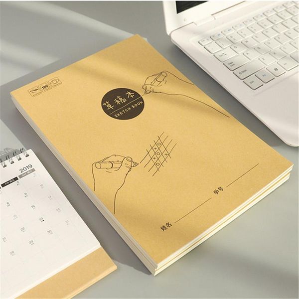 

sheets blank draft paper portable diary agenda planner pocketbook student scratch journal notebooks for students notepads, Purple;pink