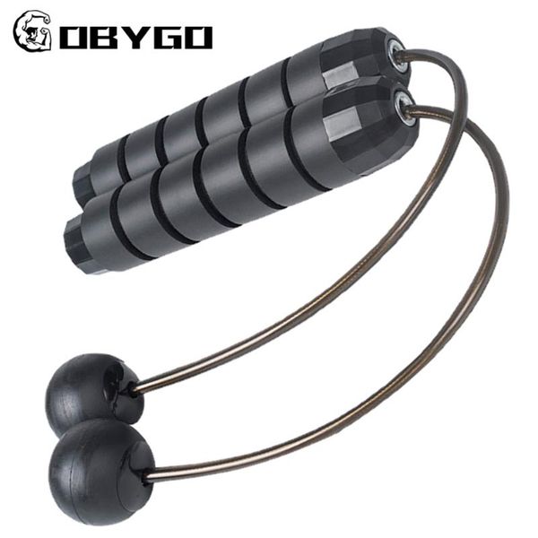 

jump ropes gobygo weight-bearing ball skipping rope steel wire wireless fitness sports indoor protable equipment unisex