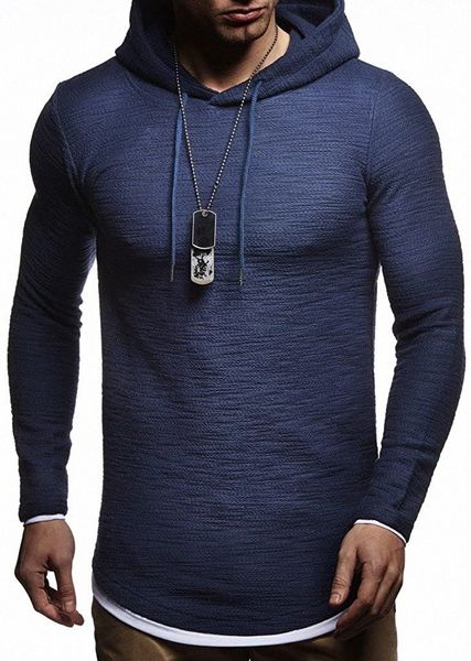 

leif nelson ln8123 men's oversized hoodie sweatshirt 149j#, Black