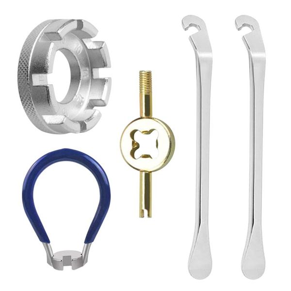 

tools rim correct professional durable repairing bike spoke wrench kit key spanner wheel accessories maintenance tyre lever cycling
