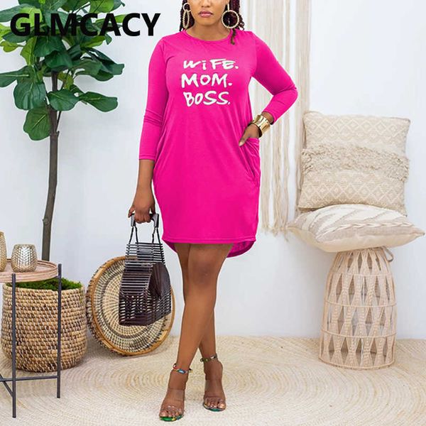 

women letter printed long sleeve mini dress 210702, Black;gray