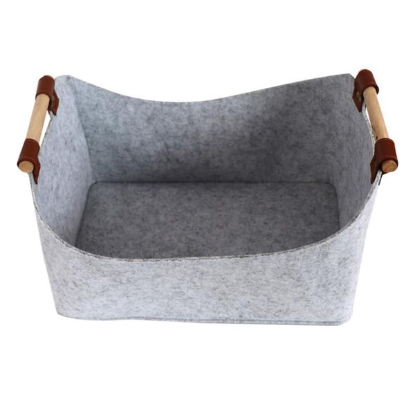 

storage baskets laundry bedroom box felt organizer home basket toy clothing folding multifunctional bin with handle large capacity