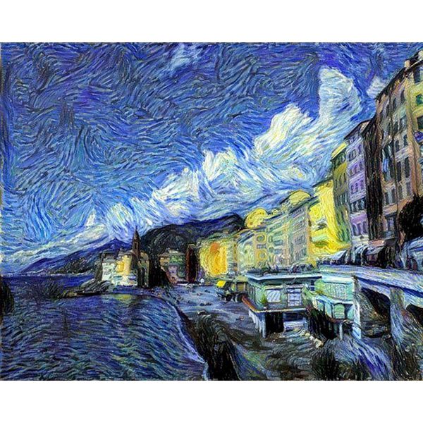 

night city starry sky diy painting by numbers hand painted oil on canvas for home decor paintings