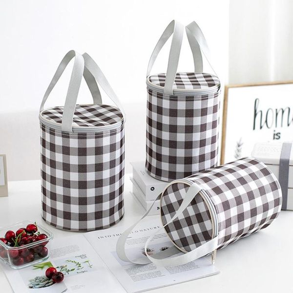 

lunch bag picnic oxford cloth thickened aluminum foil insulation portable tote fresh thermal cooler storage bags