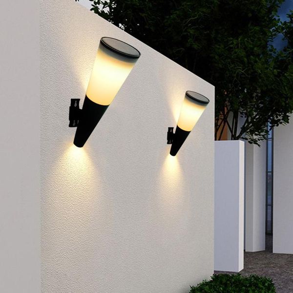 

wall lamp two color led solar energy waterproof outdoor seven landscape courtyard park villa