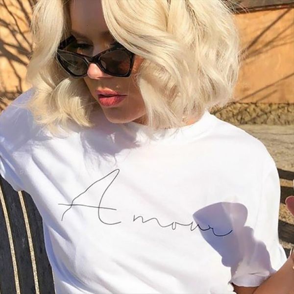 

brand arrivals harajuku summer women t shirts letters print casual girl tee, White
