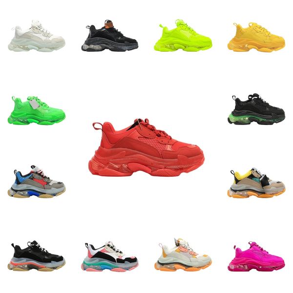 

17fw retro triple s sneakers trainer paris bottom old dad shoes grandpa baskets femmes chaussures hommes luxury women designer men casual sh