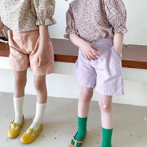 

shorts summer cotton 3 colors 1-6 years kids casual all-match suit, Black