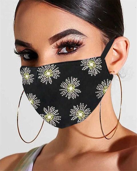 

daisy fashion party diamond flower jewelry mask lbz1274