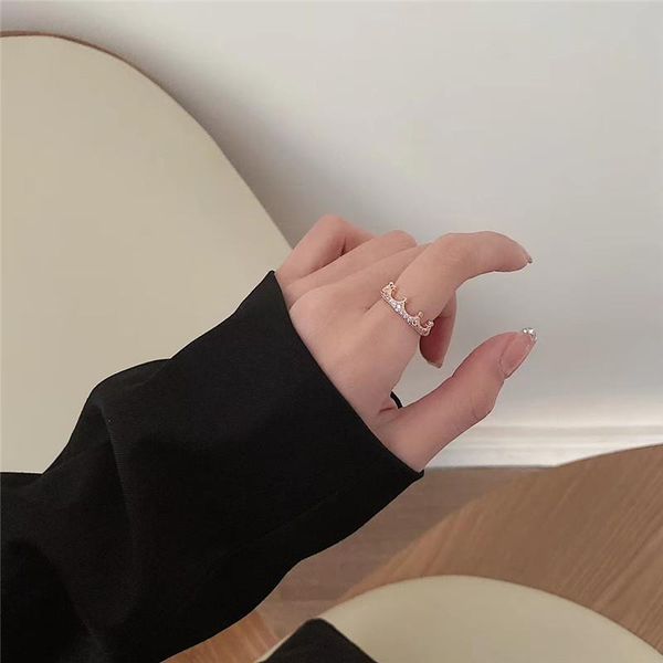 

cluster rings original classic fashion couple ring; charming temperament ring for girlfriend holiday gift, Golden;silver