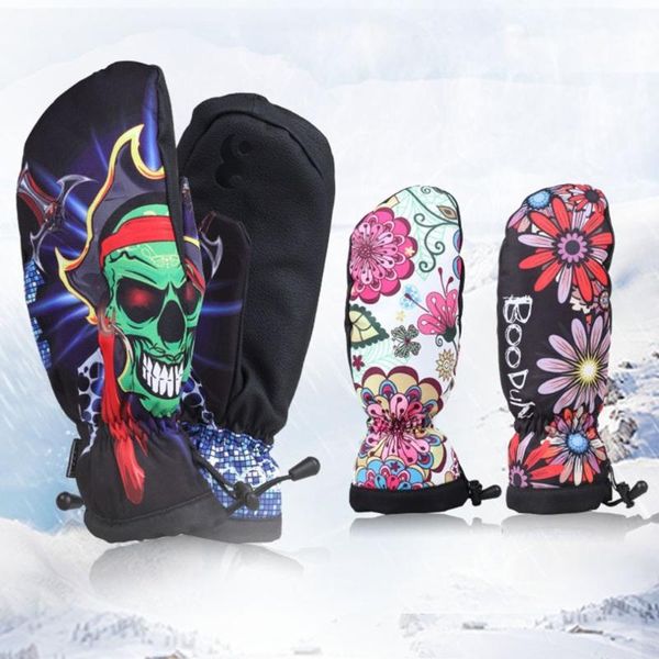 

ski gloves s-l winter women men snowboard skiing outdoor sport windproof non-slip skating thicken fleece warm mittens