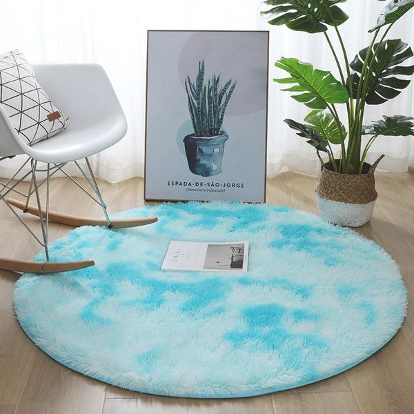 

carpets modern simple ins mat round tie-dye carpet living room bedroom bedside blanket