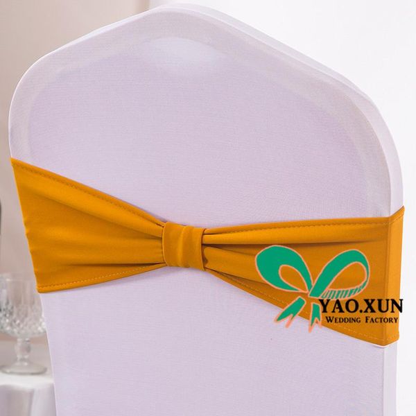 

sashes lycra chair band spandex sash with butterfly buckle for cover wedding event decoration
