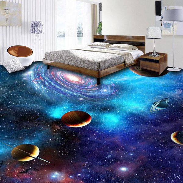

wallpapers modern space po floor mural wall paper 3d living room anti wear waterproof pvc self adhesive flooring wallpaper sticker